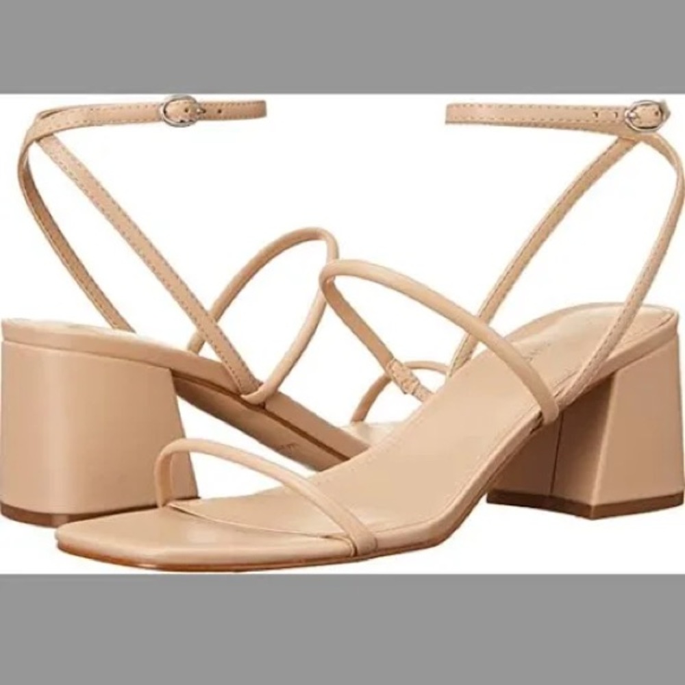 Marc fisher block heeled strappy sandals